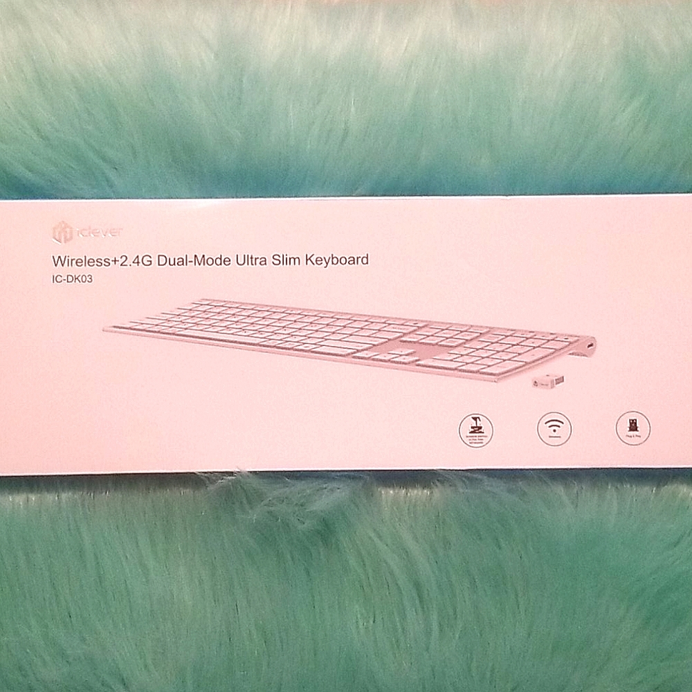 iClever 2.4G Ultra slim dualmode wireless keyboard